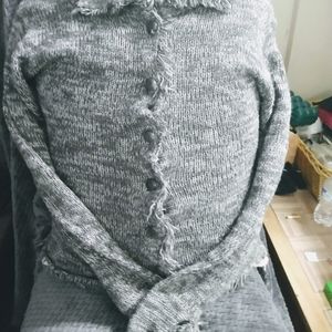 Allison Brittney Sweater Button up